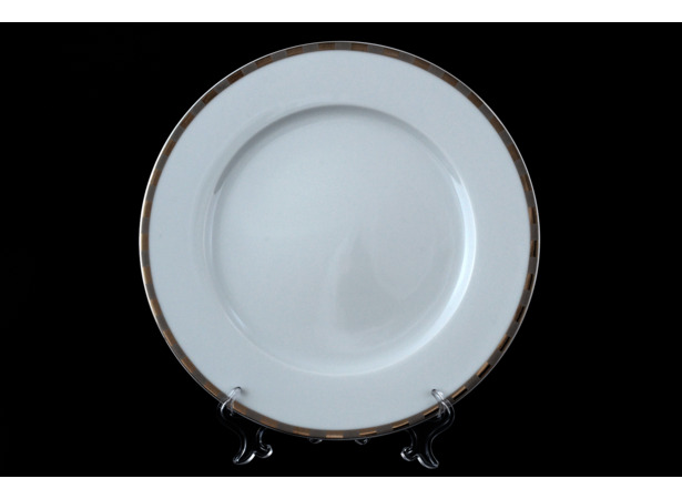 Набор тарелок Опал Платиновые пластинки 25 см 6 шт
