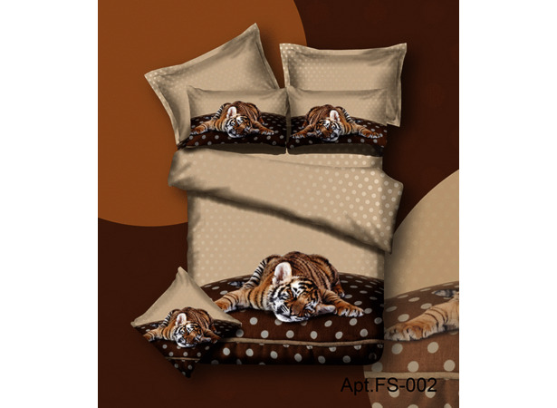 Комплект постельного белья Diva Afrodita Tiger сатин двуспальный