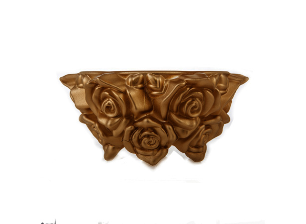 Ваза для конфет Фрост Розы золотые 165 см