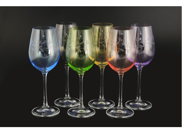 Набор бокалов для вина Виола Арлекино 250 мл 6 шт