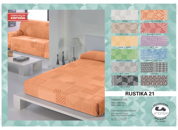 Покрывало-плед Umbritex Rustica 21 orange 230х260 см