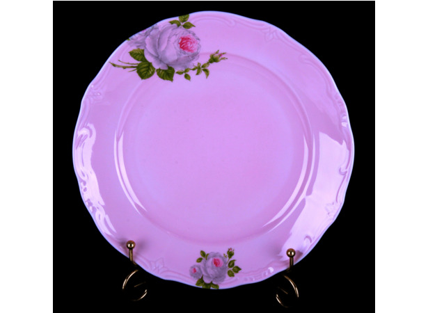 Набор тарелок Алвин розовый 6076 24 см 6 шт