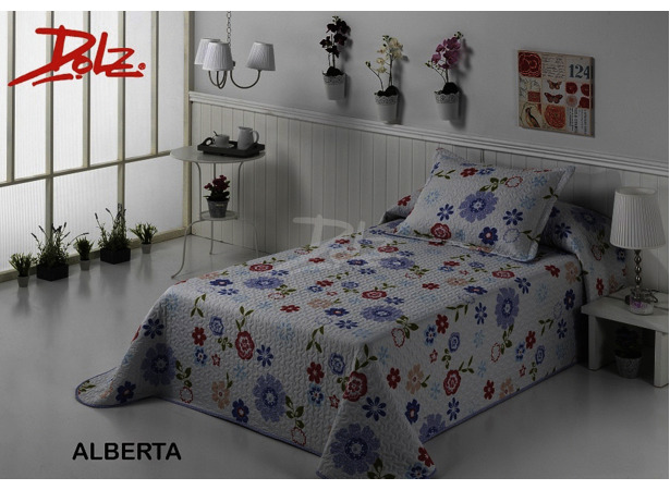 Покрывало стеганое Dolz Alberta 180х270 см + 1 наволочка 50х70 см