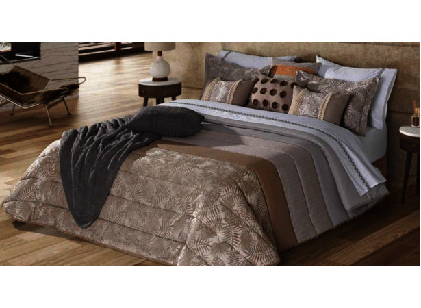 Покрывало Leiper Margarida taupe 250x270 см + 2 подушки 40х60 см
