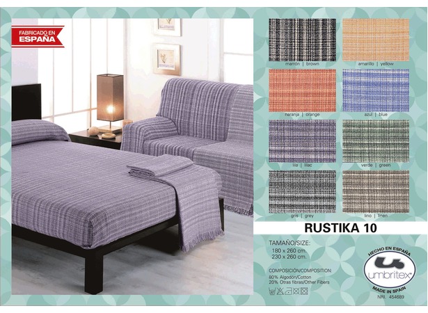 Покрывало-плед Umbritex Rustica 10 lilac 230х260 см