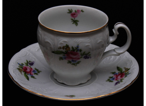Набор для чая Бернадот Полевой цветок (чашка 140 мл + блюдце) на 6 персон 12 предметов