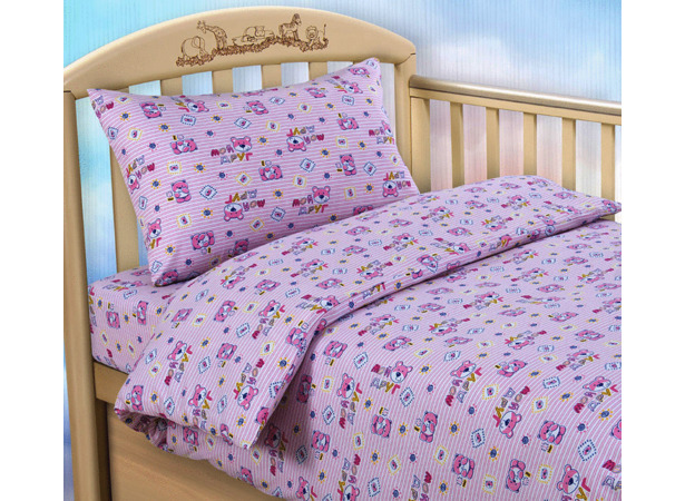 Комплект постельного белья Текс-Дизайн Мой друг (розовый) трикотаж детский