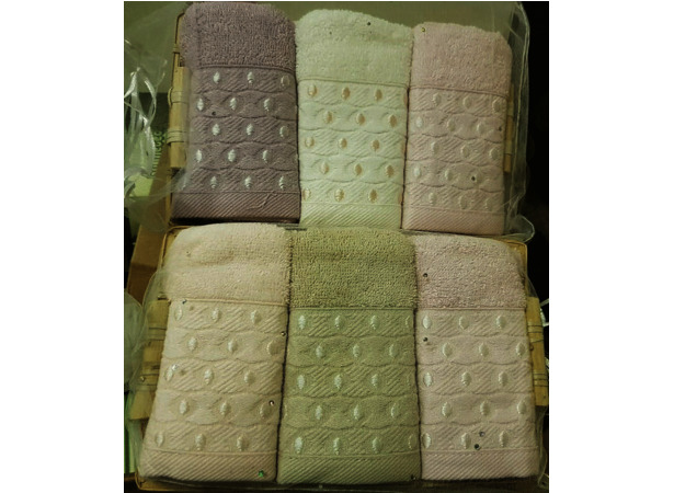 Набор махровых полотенец Capa Home Капельки 30х50 см 3 шт
