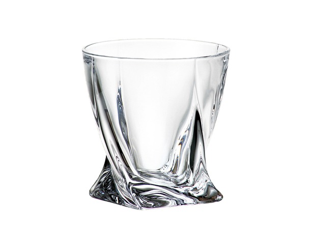 Набор для виски Квадро прозрачный (штоф 850 мл + 2 стакана 340 мл)