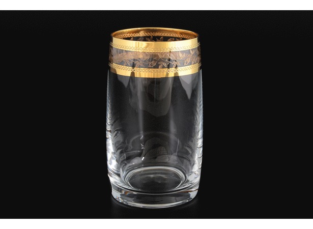 Набор стаканов для воды Идеал Золотой лист 250 мл