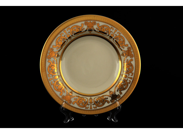 Набор глубоких тарелок Constanza Cream Imperial Gold 22 см 6 шт