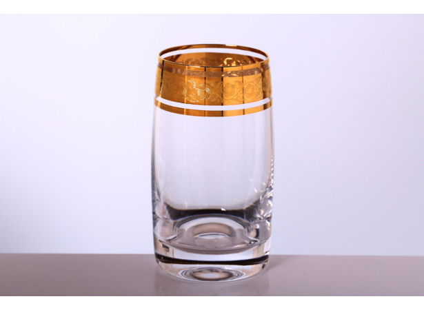 Набор стаканов для воды Идеал Золото 250 мл 6 шт