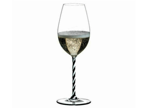 Фужер Fatto a Mano Champagne Wine Glass 445 мл (с черно-белой ножкой)