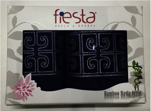 Набор махровых полотенец Fiesta Prime 50х90 см 70х130 см 2 шт (синий)