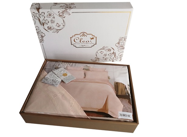 Комплект постельного белья Cleo Soft Cotton Эльзас (сиреневый) двуспальный