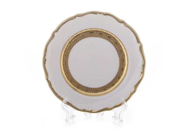 Набор тарелок Лента золотая матовая 1 17 см 6 шт