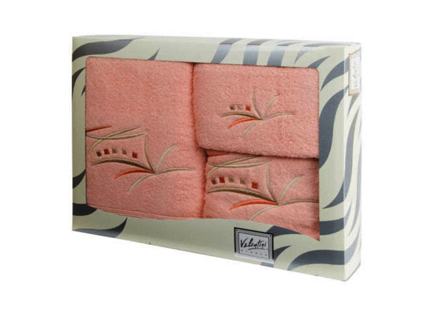 Комплект полотенец Valentini Fancy (розовый) 30х50 см 50х100 см 100х150 см 3 шт