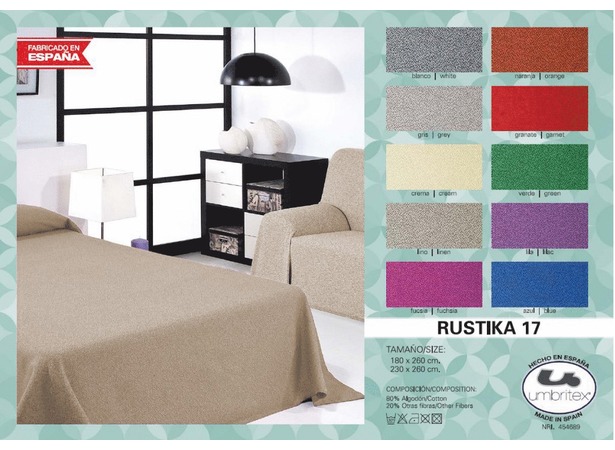 Покрывало-плед Umbritex Rustica 17 linen 230х260 см