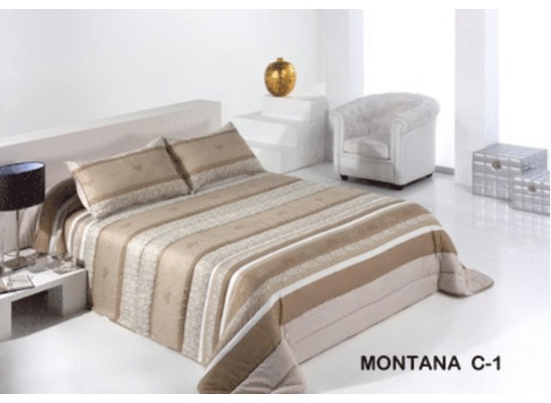 Покрывало стеганое Dolz Montana beige 230х260 см + 2 наволочки 50х70 см