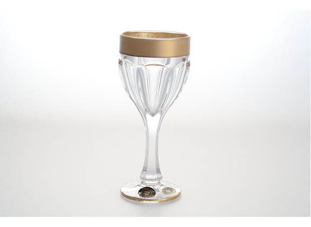 Набор бокалов для вина Сафари голд матовый 190 мл 6 шт