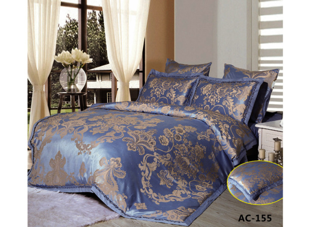 Комплект постельного белья Arlet AC-155 жаккардовый шелк двуспальный евро