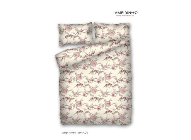Комплект постельного белья Lameirinho Цветочный орнамент сатин двуспальный