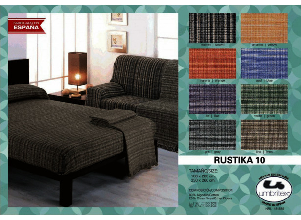 Покрывало-плед Umbritex Rustica 10 brown 230х260 см