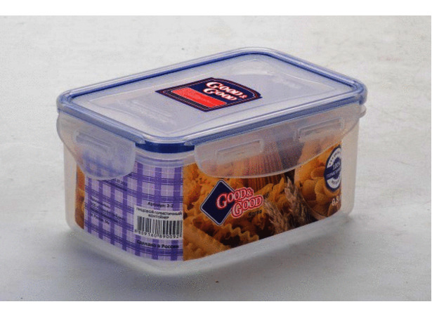 Пластиковый контейнер для продуктов с зажимом 02-2 - 08 л