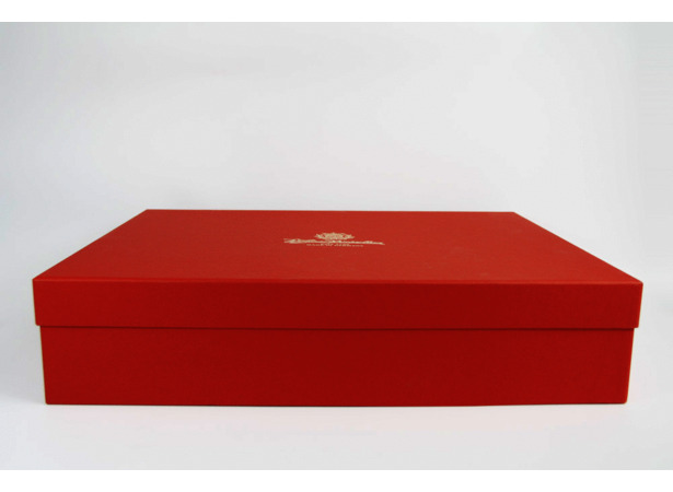 Набор чайный Ювел красный 876/1 на 6 персон 18 предметов (в подарочной упаковке)