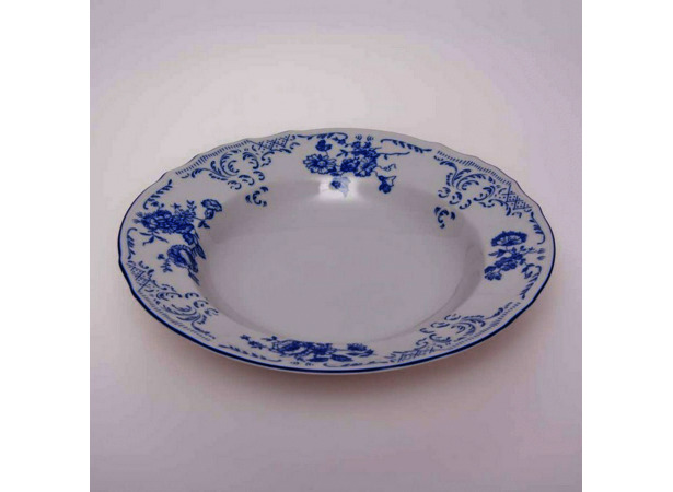 Набор глубоких тарелок Бернадот Синие розы 24074 23 см 6 шт