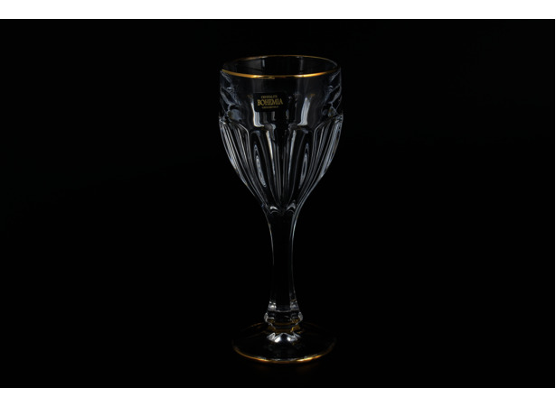 Набор бокалов для вина Сафари Богемия Голд 290 мл 6 шт