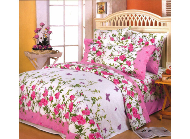 Комплект постельного белья Сайлид A-63 (розовый) поплин сем