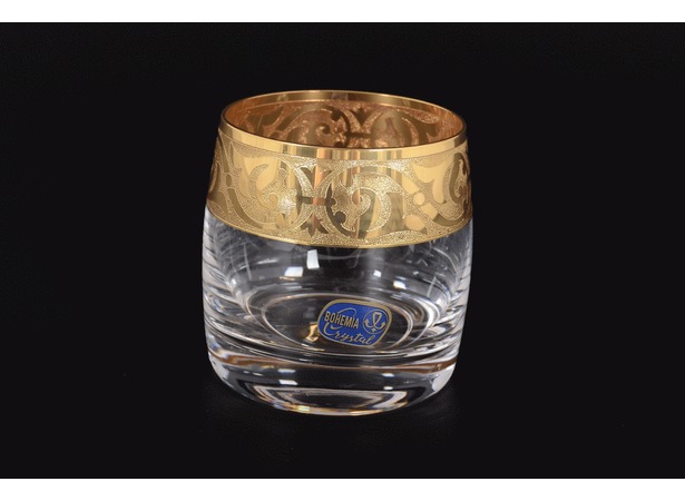 Набор стаканов для воды Золотой орнамент 230 мл 6 шт