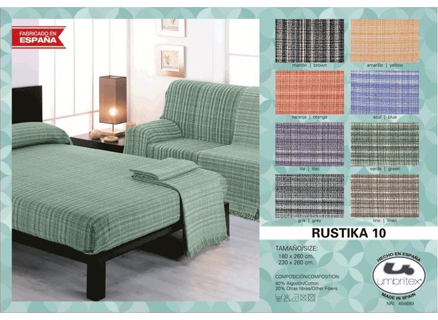 Покрывало-плед Umbritex Rustica 10 pistacho 180х260 см