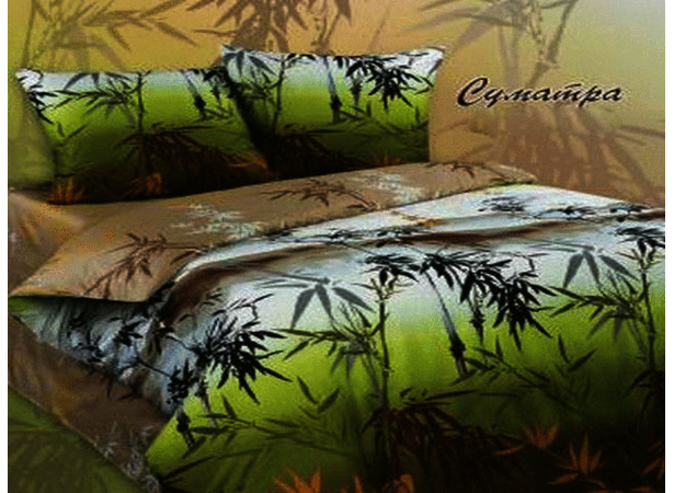 Комплект постельного белья Экзотика Суматра сатин сем