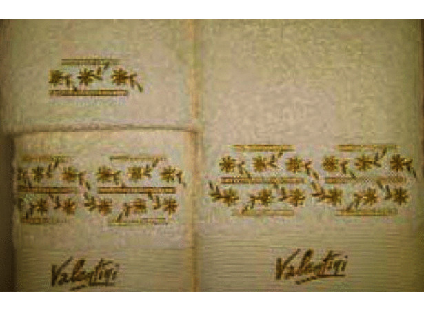 Комплект полотенец Valentini Wedding-01 30х50 см 50х100 см 70х140 см 3 шт