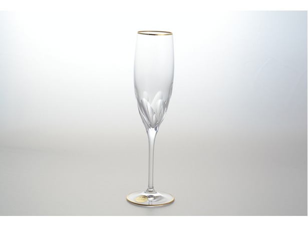Набор бокалов для шампанского Палермо золото 180 мл 6 шт