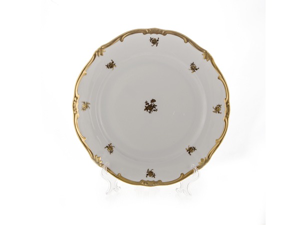 Набор тарелок Роза золотая 1007 26 см 6 шт