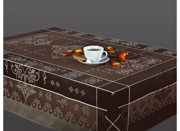 Скатерть Irys Nina brown 140х180 см