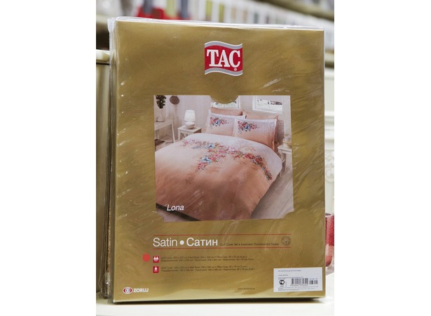 Комплект постельного белья Tac Satin Valentina сатин сем