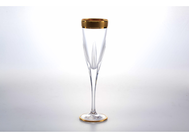 Набор фужеров для шампанского Fusion Gold Line RCR 6 шт