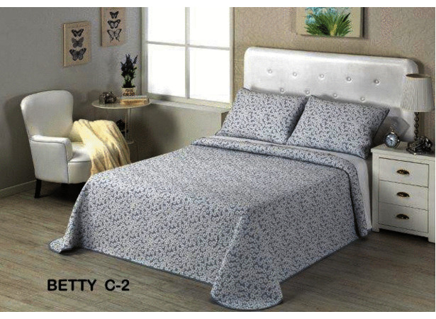 Покрывало стеганое Dolz Betty blue 230х270 см + 1 наволочка 50х70 см