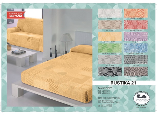 Покрывало-плед Umbritex Rustica 21 cream 180х260 см