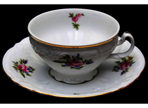 Набор для чая Бернадот Полевой цветок (чашка 205 мл + блюдце) на 6 персон 12 предметов