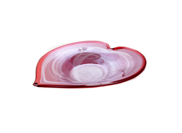 Ваза для фруктов Heart 35х6 см (розовая)