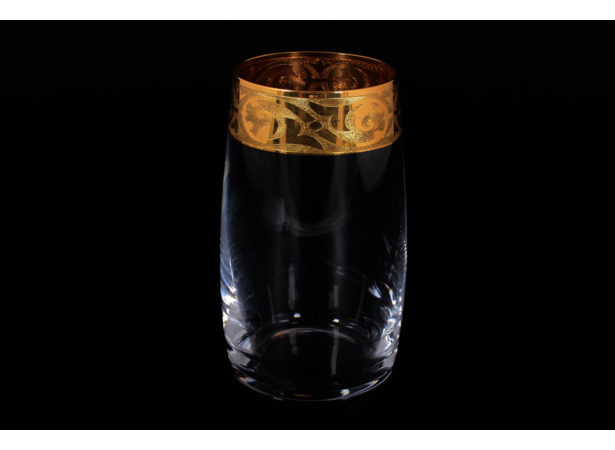Набор стаканов для воды Золотой орнамент 380 мл 6 шт