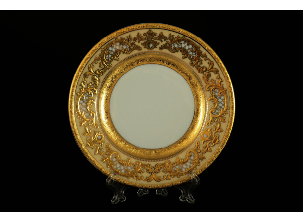 Набор тарелок Alena 3D Cream Gold Constanza 17 см 6 шт
