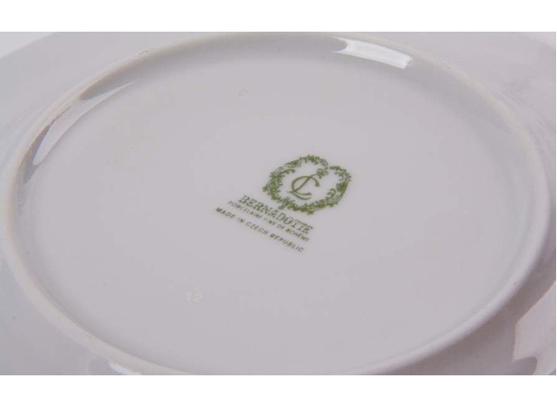 Набор тарелок Бернадот Зеленый цветок 23011 19 см 6 шт