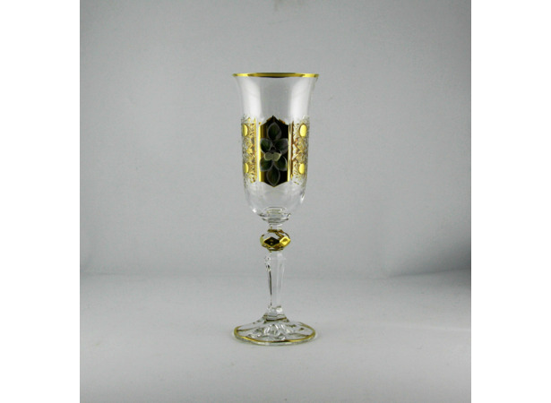 Набор фужеров для шампанского Хрусталь с золотом 150 мл 6 шт