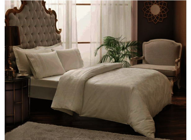 Комплект постельного белья Tac Colette жаккард-люкс двуспальный евро